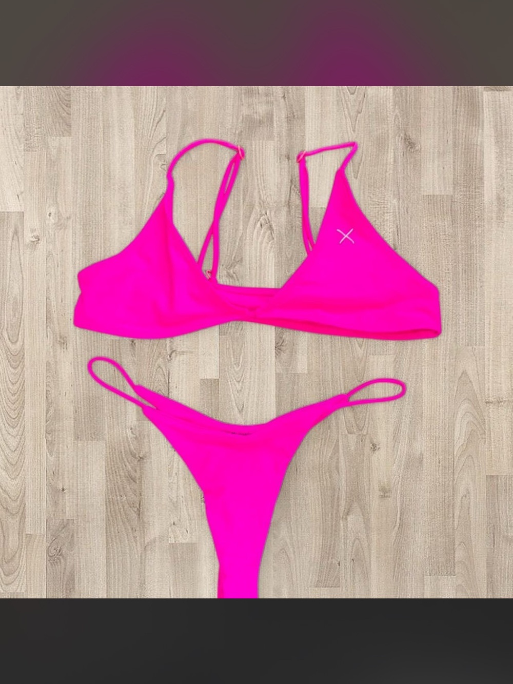 Boutine LA Hot Pink Two-Piece Bikini Set